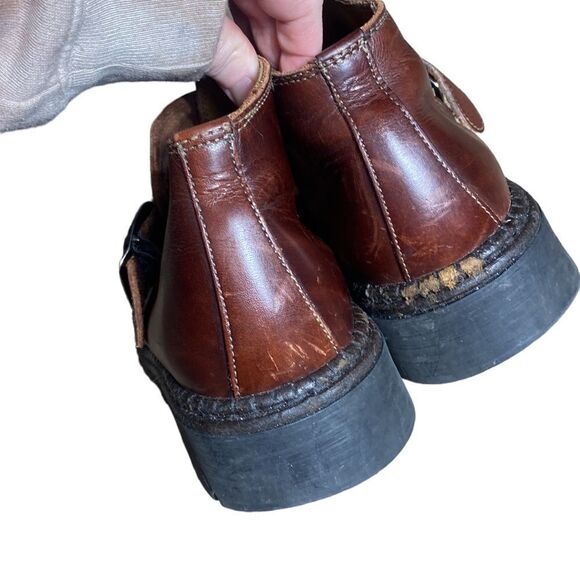 Rovers Spain leather boots brown thick sole 43 or US 10 men’s - Picture 4 of 9